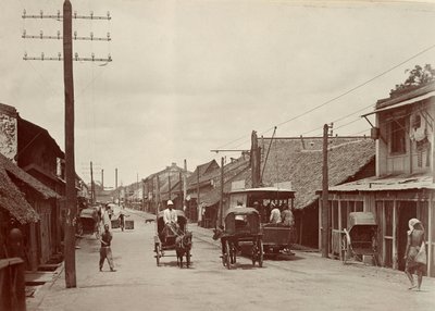 New Road with the First Electric Tram, 1890 by Robert Lenz